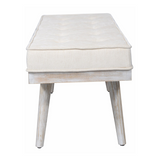 Capella Beige Upholstered Cushioned Dining Bench Seat - 120 Cm - Fab Habitat , Benches, 