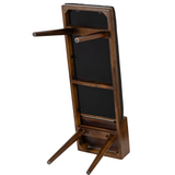 Castor Charcoal Fabric & Wood Seating Entryway Bench with Drawer - 100 cm - Fab Habitat , Benches, 