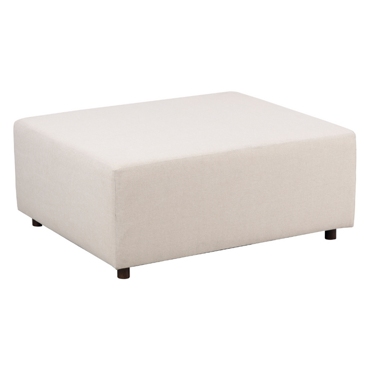 Celeste Beige Upholstered Ottoman - Fab Habitat , Benches, [product_size],