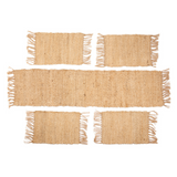 Set Of 4 Chandan Modern 30x35 cm Jute Rectangle Placemats - Fab Habitat , Placemats, 