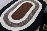 Churchill oval rug under dining table – 150x240 cm jute rug – bohemian floor decor – buy online in Australia