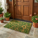 Green Citrus PVC Backed Coir Doormat
