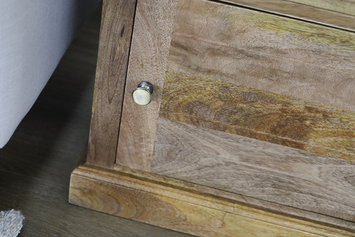 Clovelly Bedside Table - Natural Finish | 1 Drawer & 1 Cabinet
