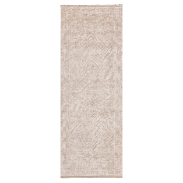 Corin Beige Distressed Runner Rug