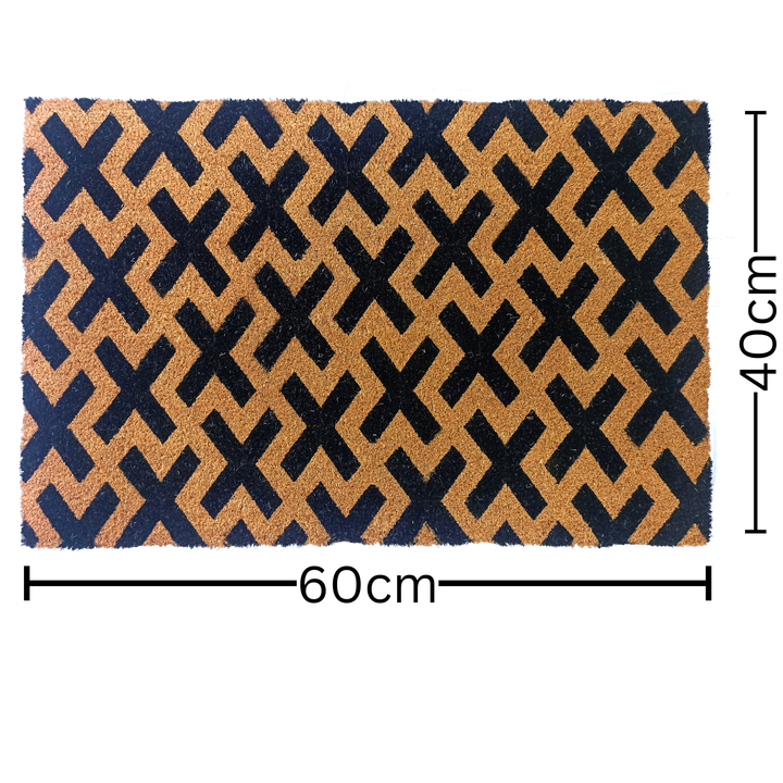 Cross pattern rug 40x60cm decorative floor mat buy online in Australia