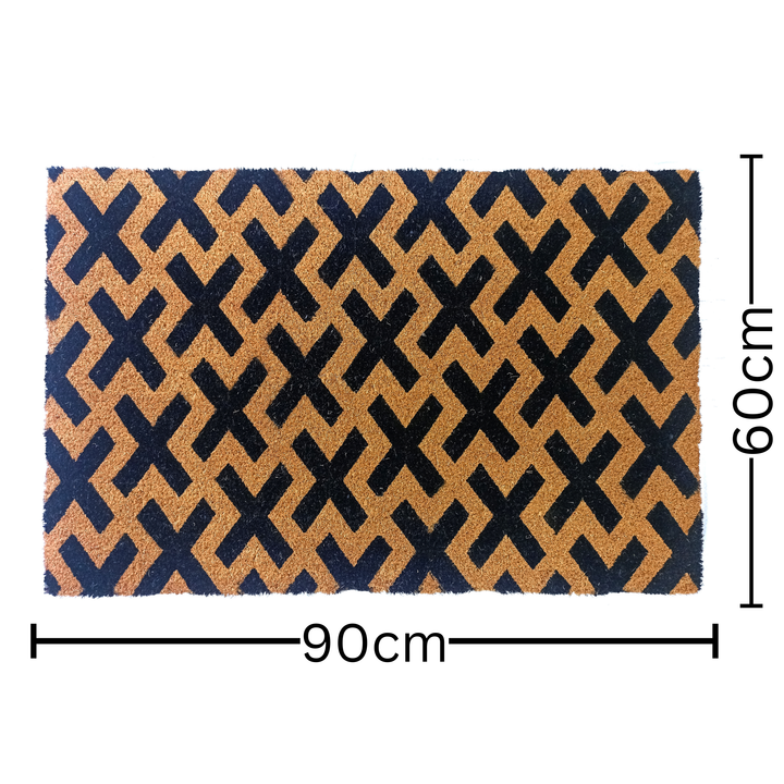 Cross pattern rug 60x90cm soft indoor outdoor rug buy online in Australia