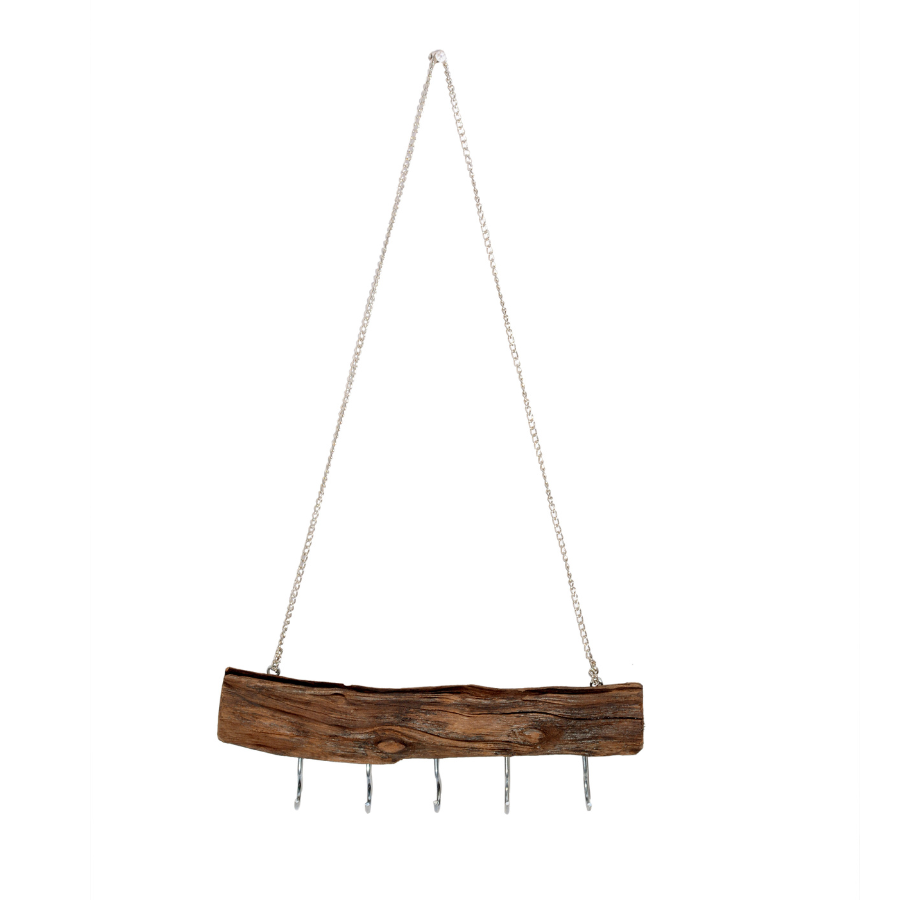 Crux 30cm Wood And Metal Wall Hook - Fab Habitat , Wall Hooks, 
