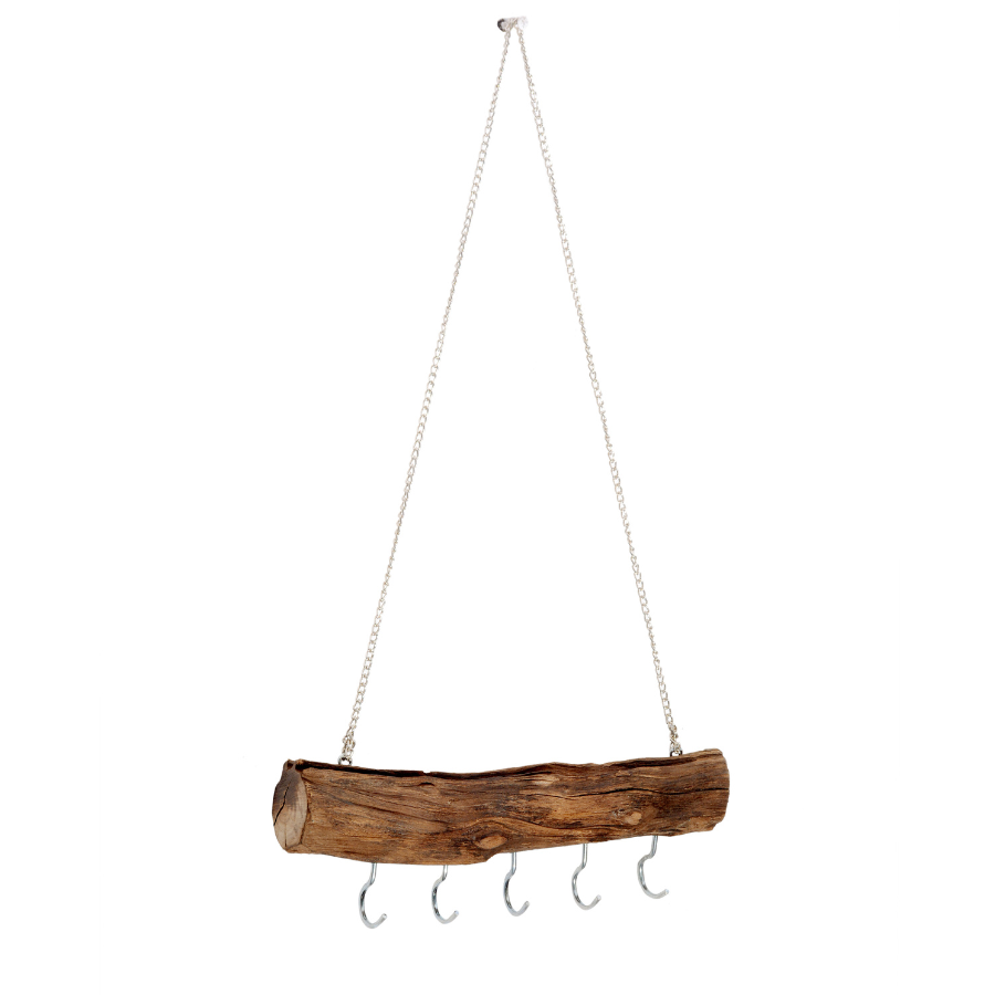 Crux 30cm Wood And Metal Wall Hook - Fab Habitat , Wall Hooks, 