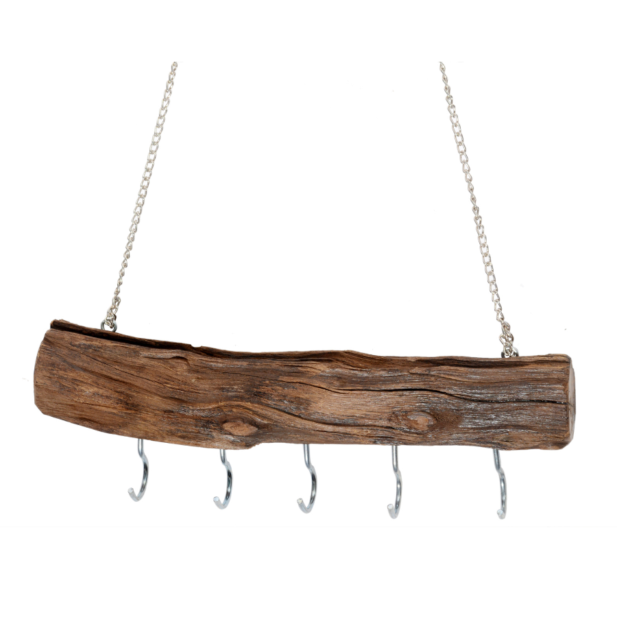 Crux 30cm Wood And Metal Wall Hook - Fab Habitat , Wall Hooks, 