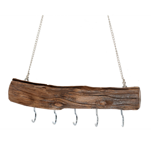 Crux 30cm Wood And Metal Wall Hook - Fab Habitat , Wall Hooks, 