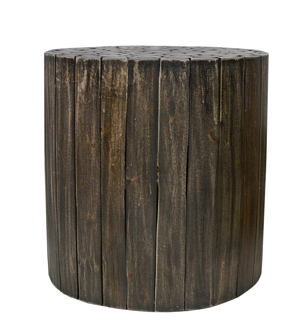 Musca Wooden Black Finish Side Table - Fab Habitat