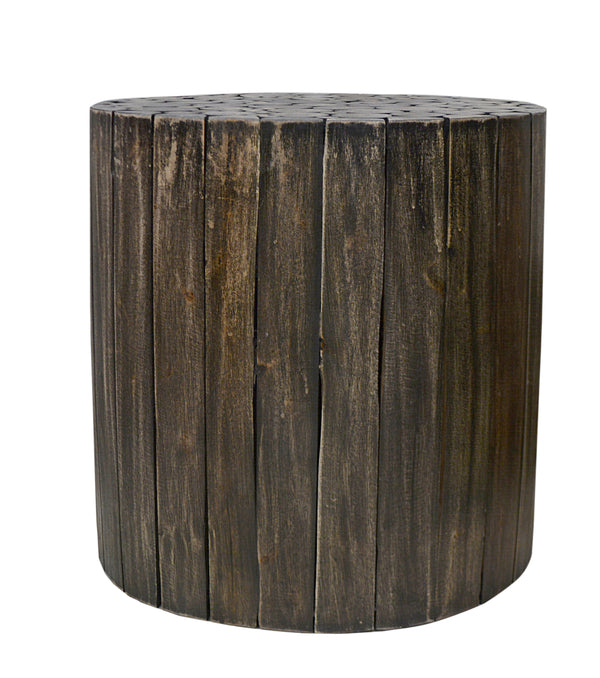 Musca Wooden Black Finish Side Table - Fab Habitat