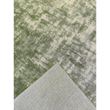 Denau Green Distressed Machine Washable Rug