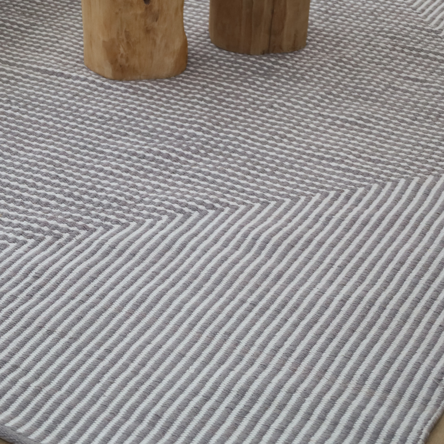 Denver Grey and Ivory Modern P.E.T Large Indoor Outdoor Rug - Fab Habitat , Outdoor Rugs, 