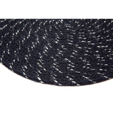 Set Of 4 Deryn Black Braided 35 cm Jute Round Placemat - Fab Habitat , Placemats, 