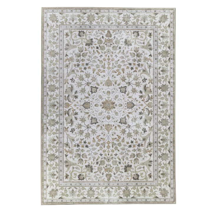 Dhruv Multicoloured Distressed Machine Washable Rug