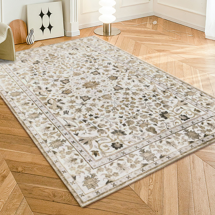 Dhruv Multicoloured Distressed Machine Washable Large Rug