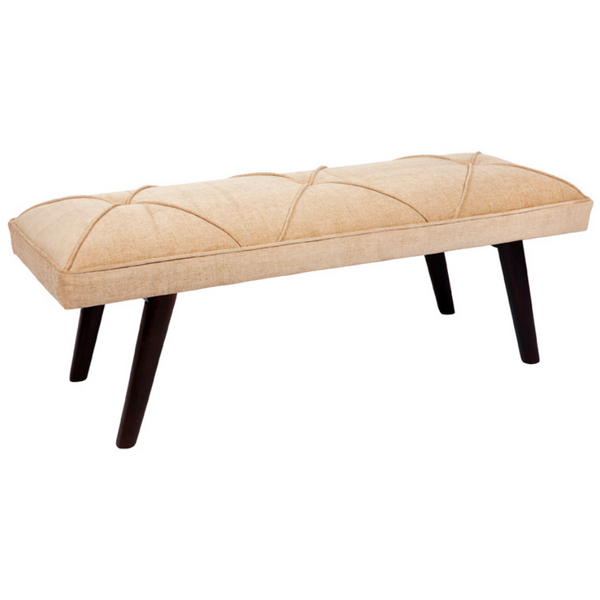 Diana Beige 2 Seater Upholstered Seating Entryway Bench - 120 cm - Fab Habitat , Benches, 