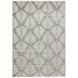 Dibang Aqua Light Green and Cream Indoor Outdoor Large Rug