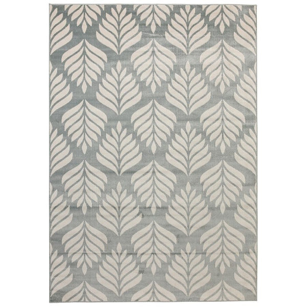 Dibang Aqua Light Green and Cream Indoor Outdoor Rug