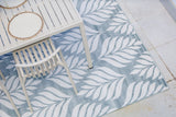 Dibang Aqua Light Green and Cream Indoor Outdoor Large Rug