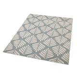 Dibang Aqua Light Green and Cream Indoor Outdoor Large Rug