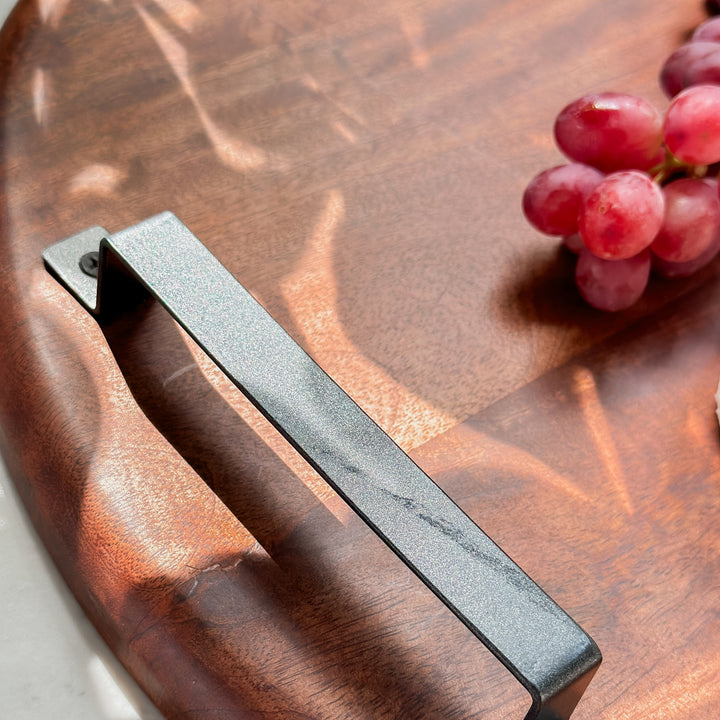 Duqqa Mango Wood 50x50cm Round Serving Board - Fab Habitat , Serving Boards, [product_size],