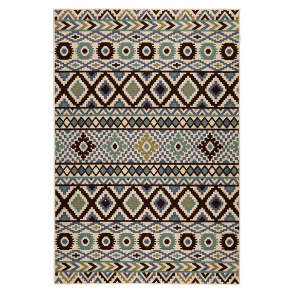 El Paso Aztec Polypropylene Large Outdoor Rug - Fab Habitat , Outdoor Rugs,