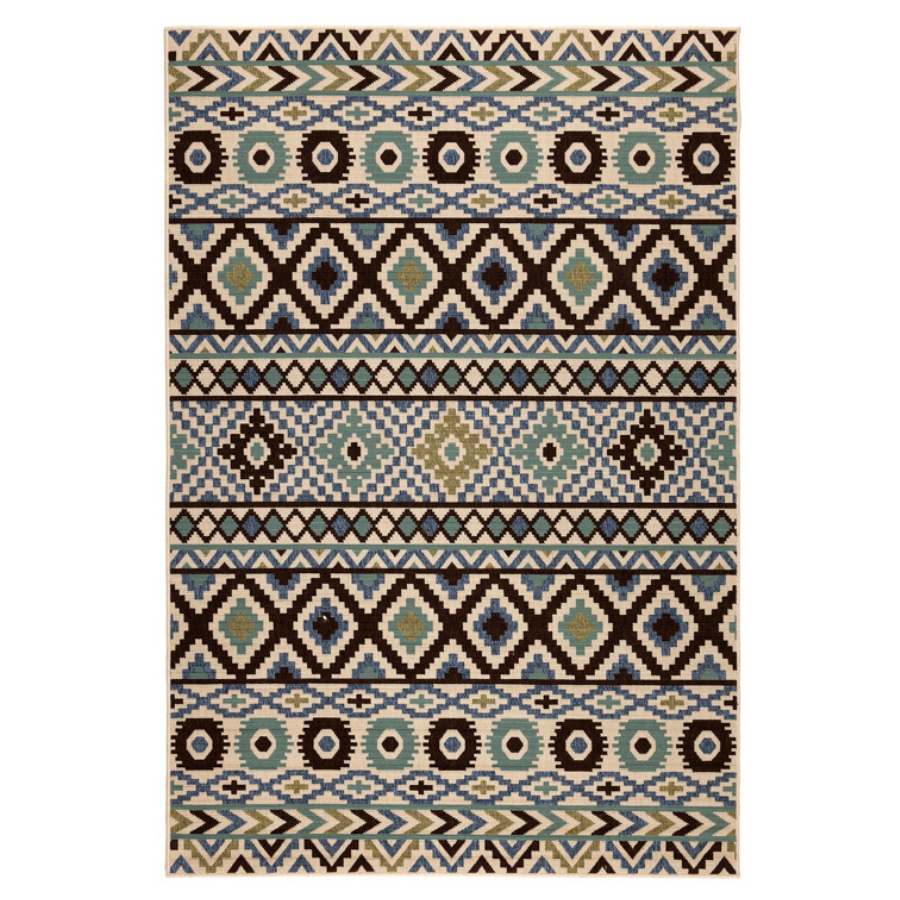 El Paso Aztec Polypropylene Large Outdoor Rug - Fab Habitat , Outdoor Rugs,