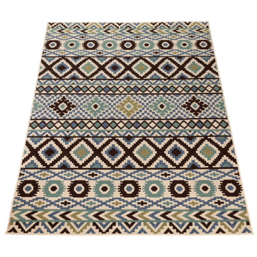 El Paso Aztec Polypropylene Large Outdoor Rug - Fab Habitat , Outdoor Rugs,