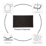 Ellora Coir Doormat – Decorative Outdoor Welcome Mat – Buy Online in Australia