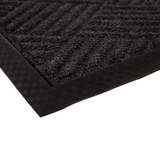 Ellora Charcoal Black Thin Polypropylene Doormat - Fab Habitat , Doormats, 