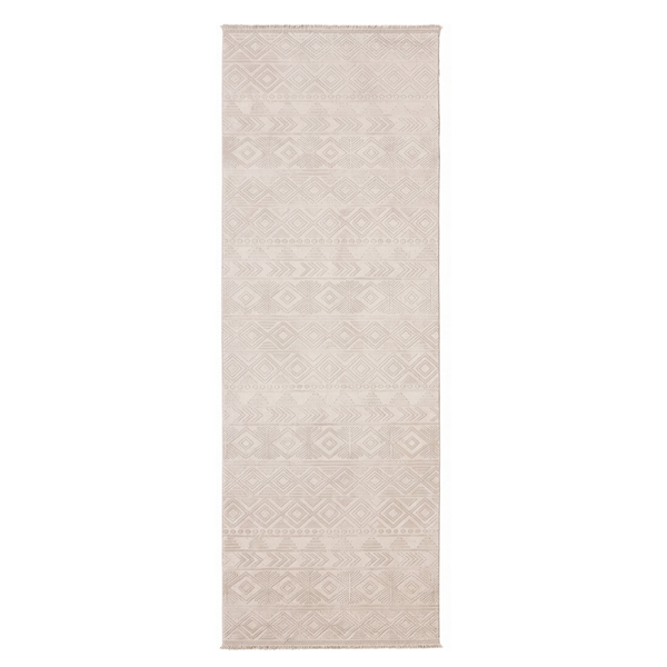 Erika Beige Distressed Runner Rug
