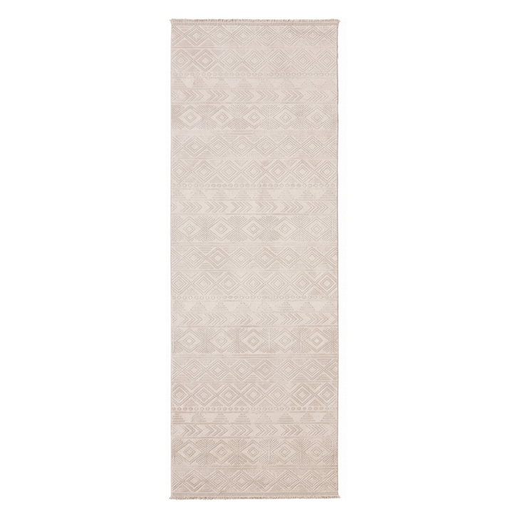 Erika Beige Distressed Runner Rug