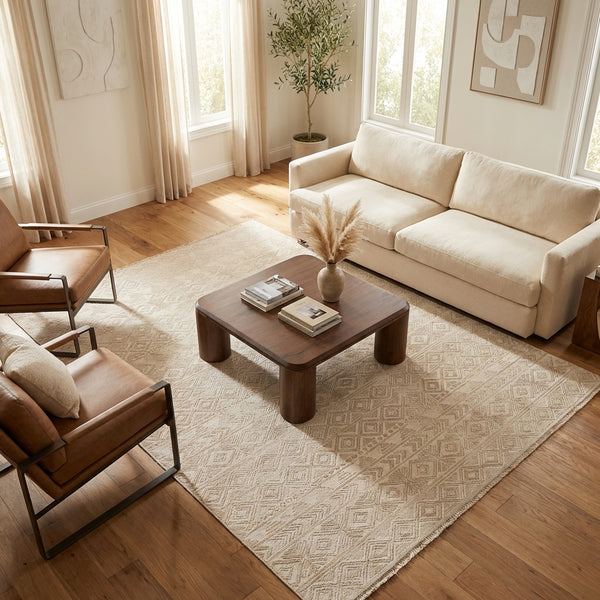 Erika Beige Distressed Rug
