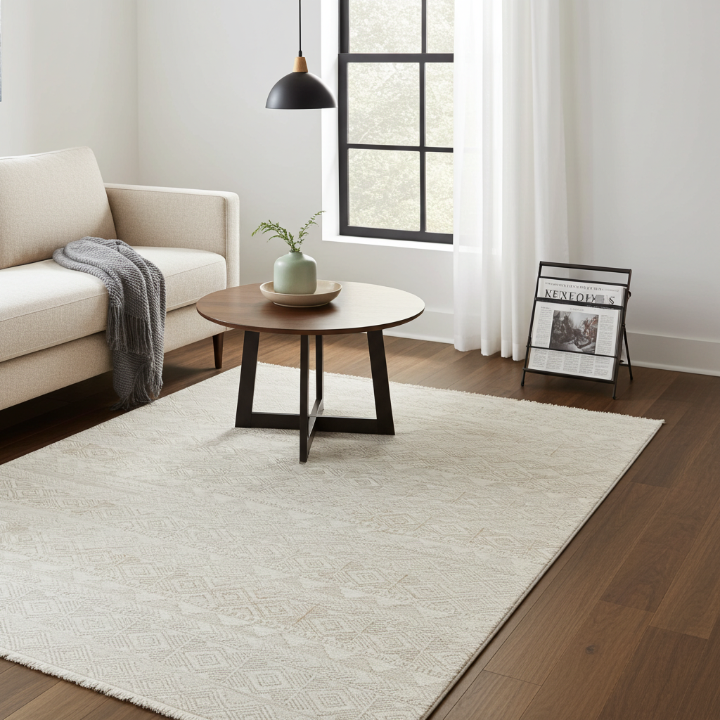 Erika Beige Distressed Large Rug