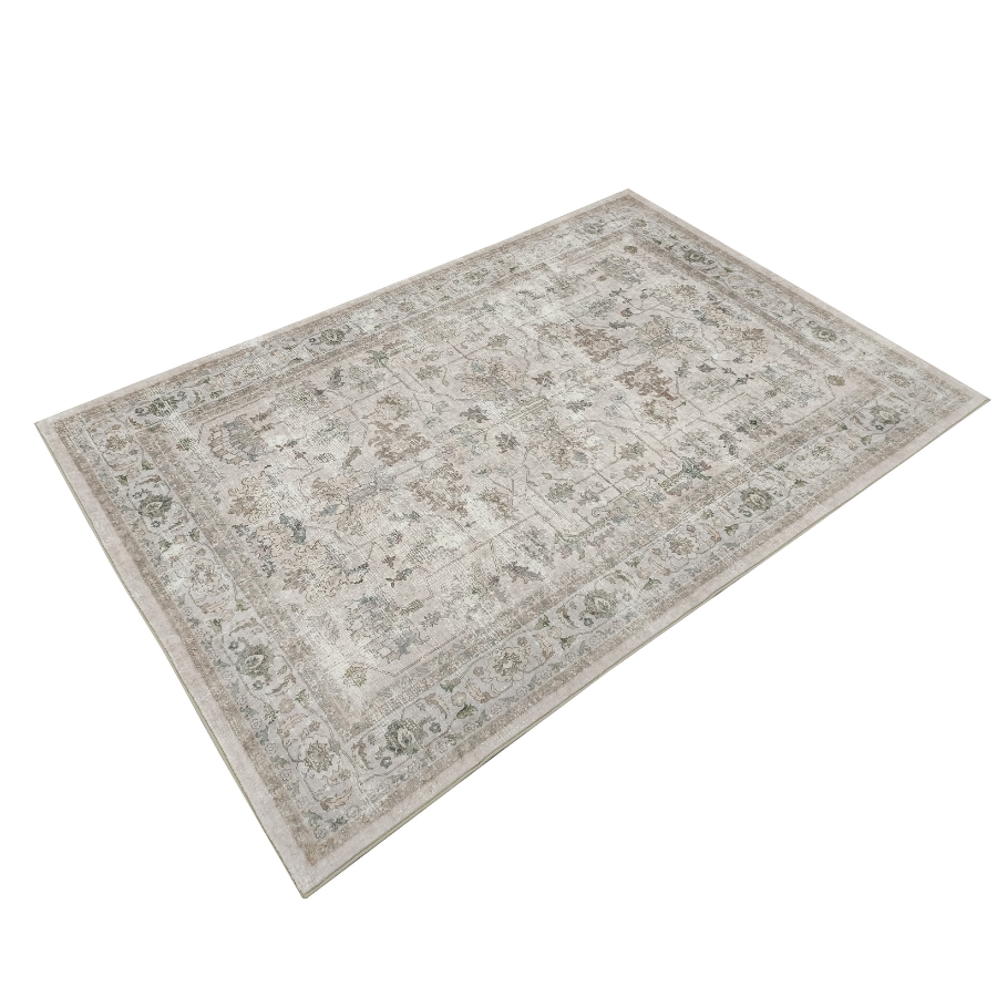 Ersari Multicoloured Distressed Machine Washable Rug