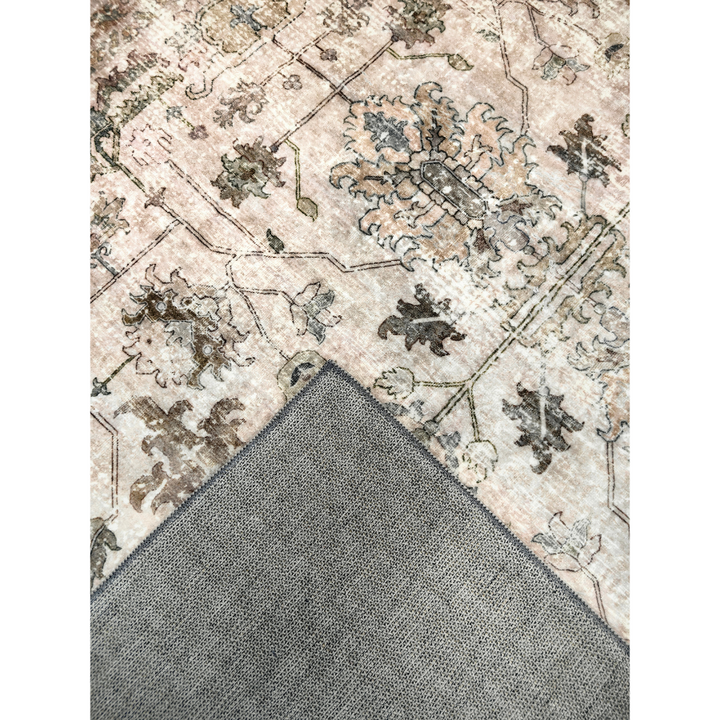 Ersari Multicoloured Distressed Machine Washable Large Rug