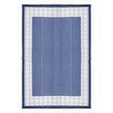 Europa Midnight Blue Geometric Reversible Large Picnic Rug - Fab Habitat , Picnic Rugs, 