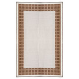 Europa Chestnut & Walnut Brown Geometric Outdoor Picnic Mat - Fab Habitat , Picnic Rugs, 