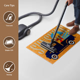 Sunshine PVC Backed Multicolour Long Coir Doormat - Fab Habitat , Doormats, 