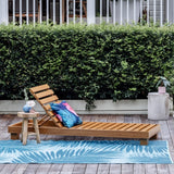 Botanica Blue Recycled Plastic Outdoor Area Rug - Fab Habitat , Recycled Plastic Rugs & Mats, 