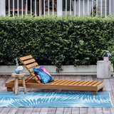 Botanica Blue Recycled Plastic Outdoor Area Rug - Fab Habitat , Recycled Plastic Rugs & Mats, 