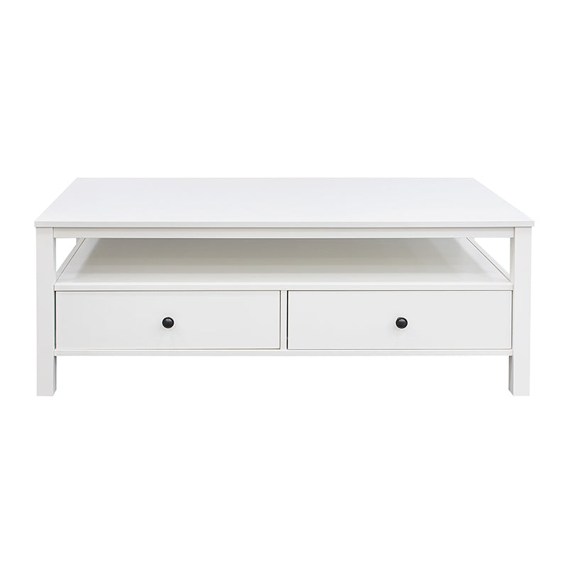 Floriana White 121cm Coffee Table with 2 Drawers - Fab Habitat , Coffee Tables, 