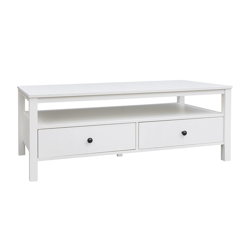 Floriana White 121cm Coffee Table with 2 Drawers - Fab Habitat , Coffee Tables, 