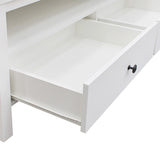 Floriana White 121cm Coffee Table with 2 Drawers - Fab Habitat , Coffee Tables, 
