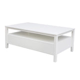 Floriana White 121cm Coffee Table with 2 Drawers - Fab Habitat , Coffee Tables, 