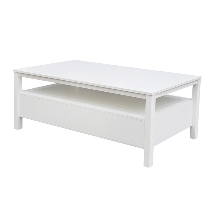 Floriana White 121cm Coffee Table with 2 Drawers - Fab Habitat , Coffee Tables, [product_size],