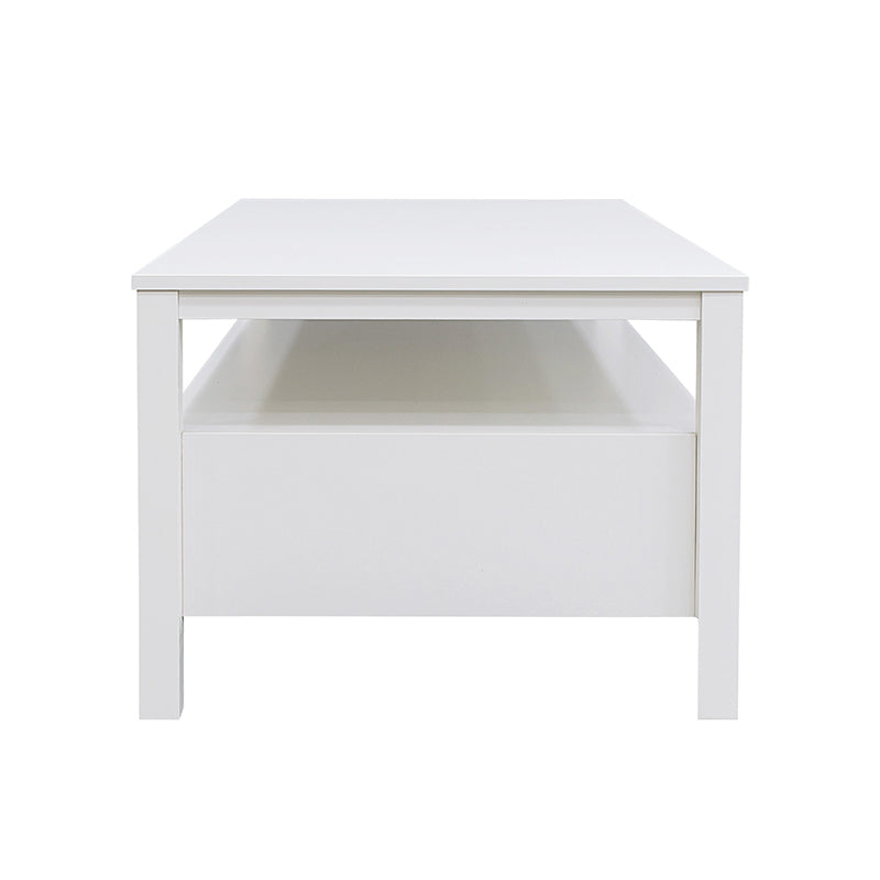 Floriana White 121cm Coffee Table with 2 Drawers - Fab Habitat , Coffee Tables, [product_size],