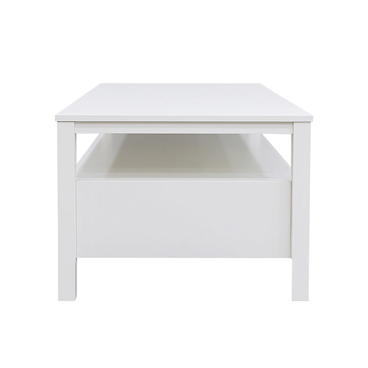 Floriana White 121cm Coffee Table with 2 Drawers - Fab Habitat , Coffee Tables, [product_size],